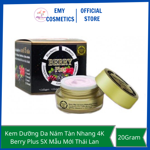 Kem Nám Tàn Nhang 4K Berry Plus 5X Mẫu Mới Thái Lan (Hộp 20gram)