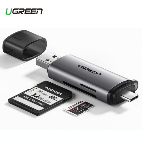 Đầu đọc thẻ nhớ sd/tf usb type - c ugreen 50704