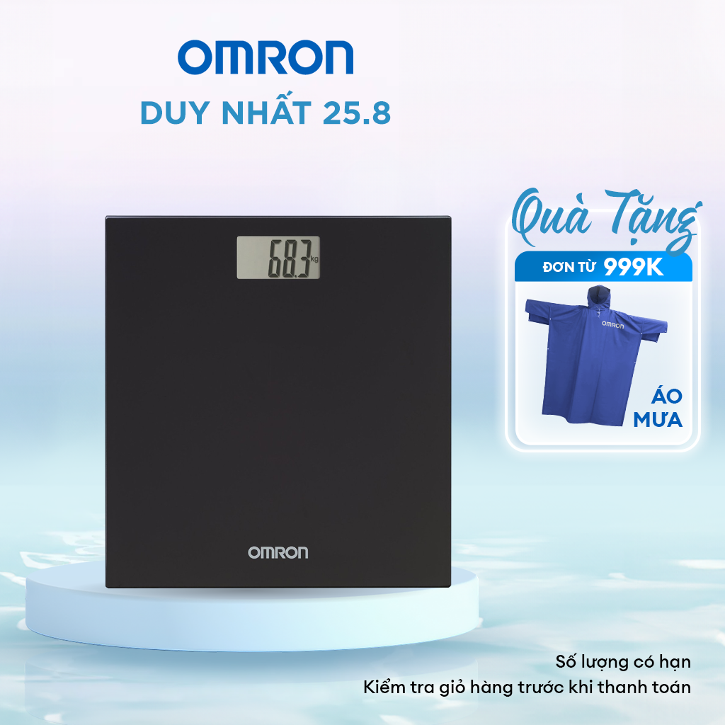 Cân Điện Tử OMRON HN-289 - Màu Đen - Thương Hiệu Nhật Bản