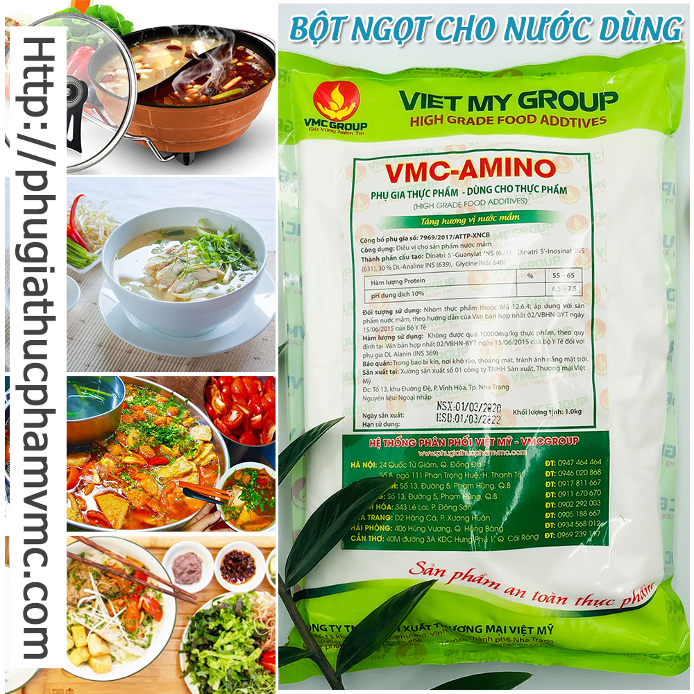 Gia vị tạo vị ngọt, điều vị thay thế mì chính VMC AMINO