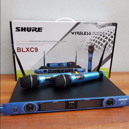 [ XẢ KHO ] TOP 3 Micro Không Dây BÁN CHẠY NHÂT , Bộ micro karaoke gia đình giá rẻ - Mua Ngay BỘ 2 MICRO KARAOKE KHÔNG DÂY UHF SHURE BLXC9 ( MẪU MỚI ) Hát Cực Nhạy, Chống Hú Rít , Không gây vỡ tiếng Âm thanh trung thực sống động