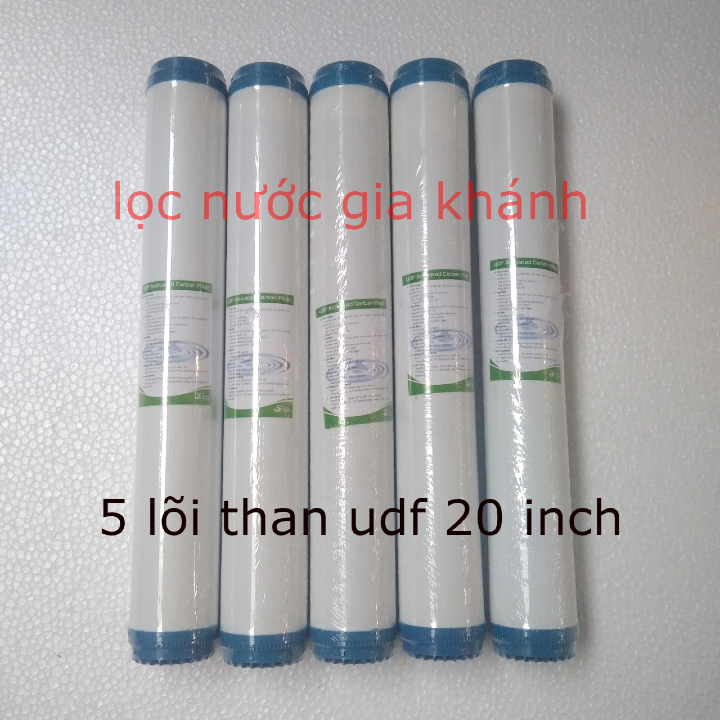 5 lõi than 20 inch,than hoạt tính dạng hạt số 2 udf 20 inch