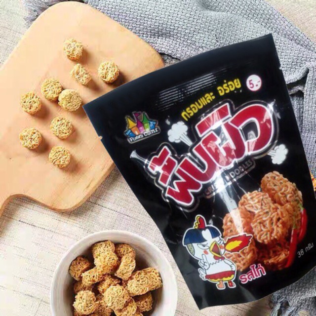 Mì tôm viên vị gà cay thái lan 38g funny castle