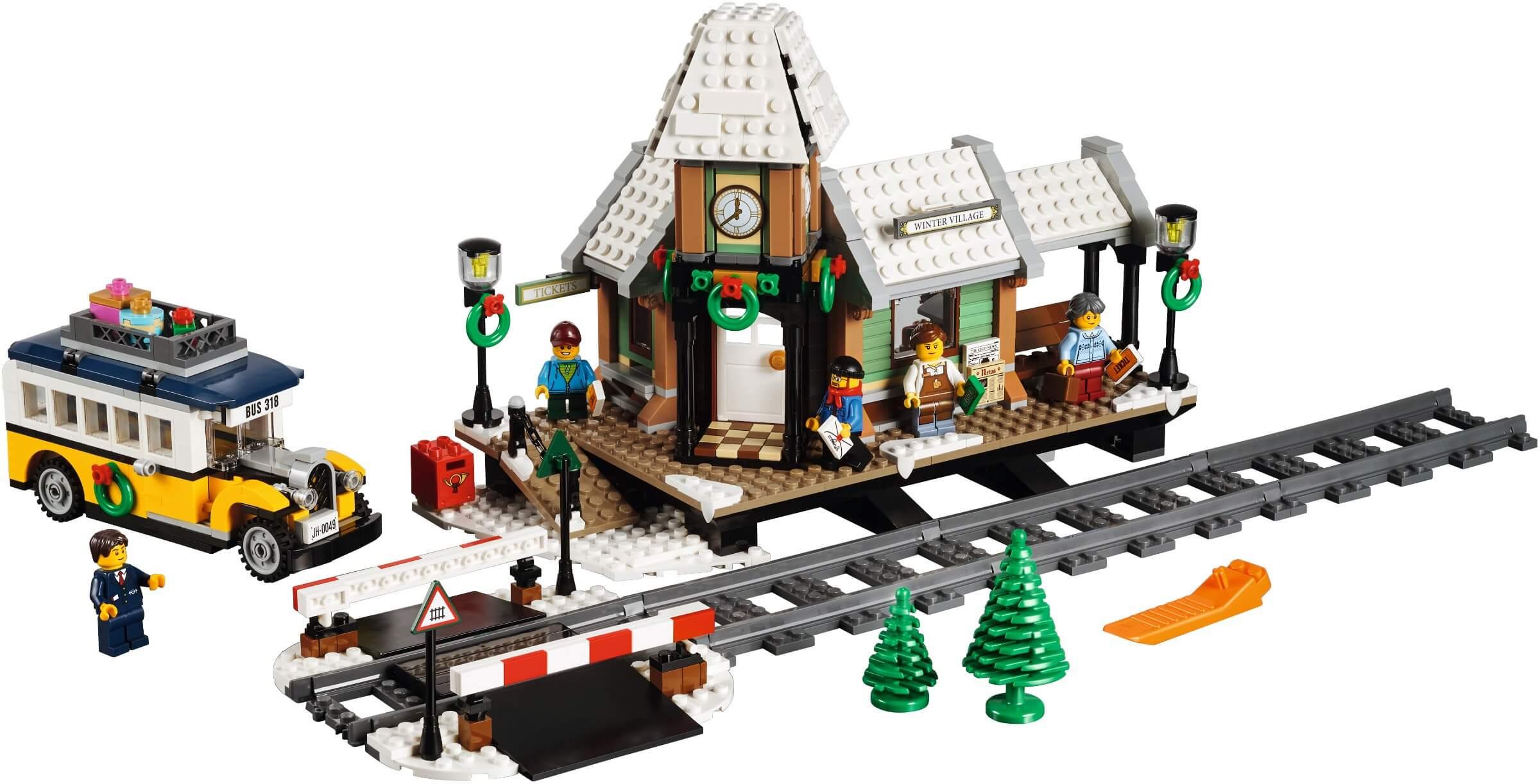 Mua đồ chơi LEGO 10259 - LEGO Creator Expert 10259 - Trạm Xe Lửa phủ Tuyết (LEGO 10259 Winter Village Station)