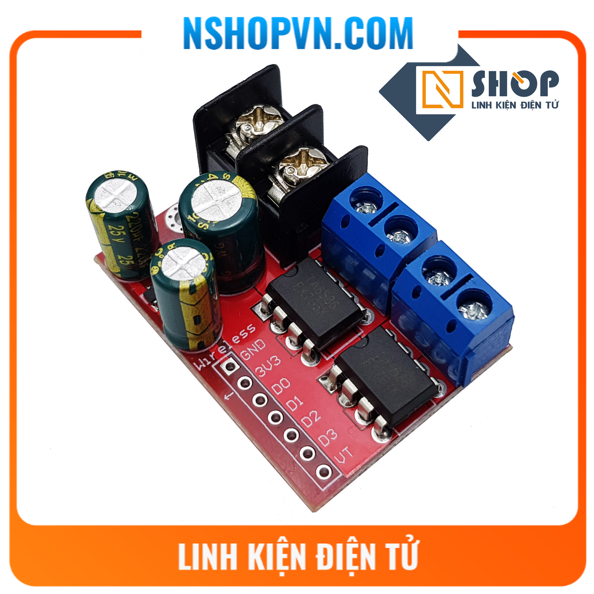 Mạch điều khiển động cơ dc l298n 5a