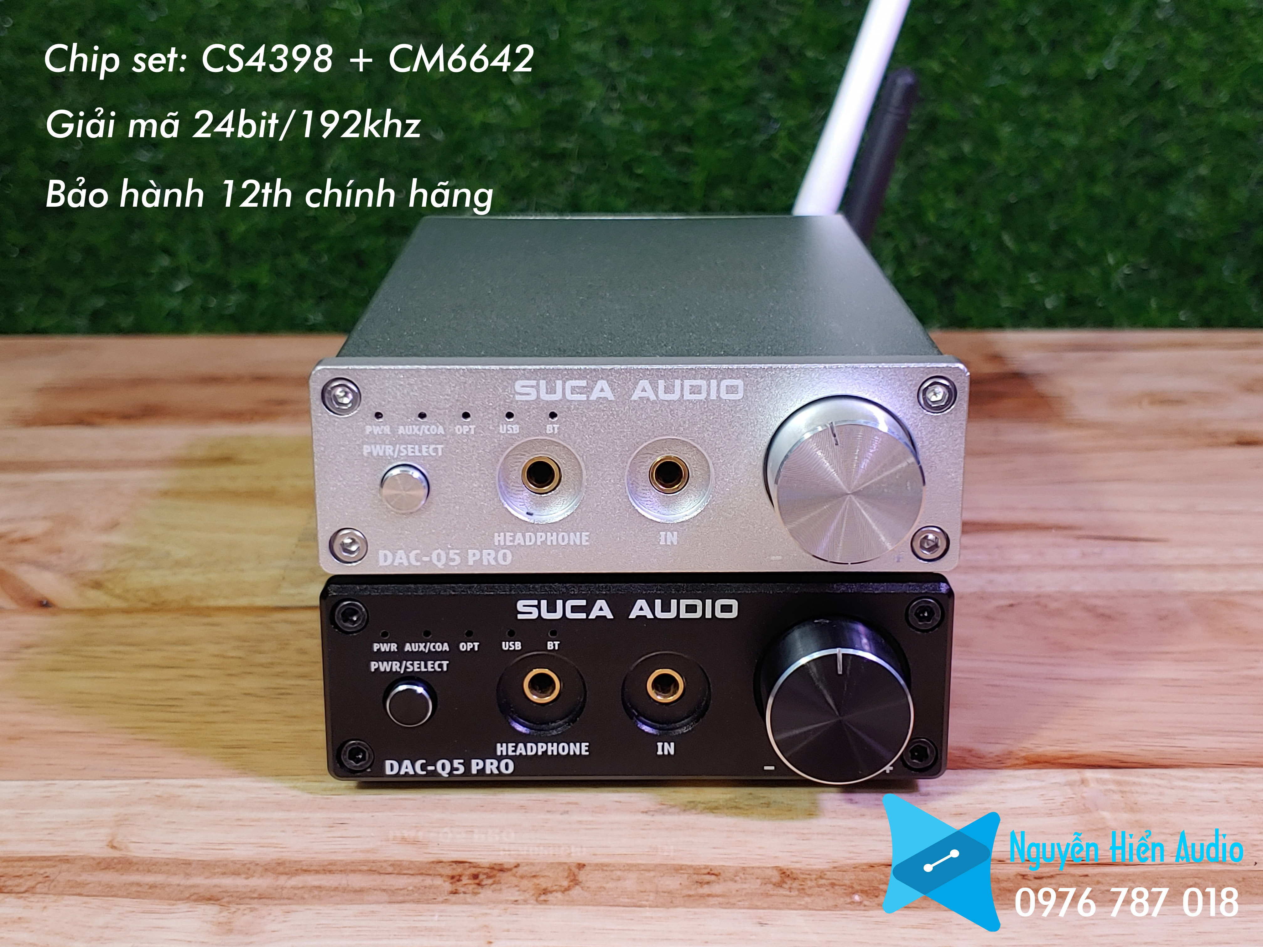 Bộ giải mã DAC Hifi SUCA Q5pro chính hãng Suca tặng dây quang