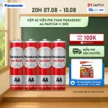 Hộp 60 viên Pin Than Panasonic AA R6DT/4S-V (Đỏ) – Hàng Chính Hãng