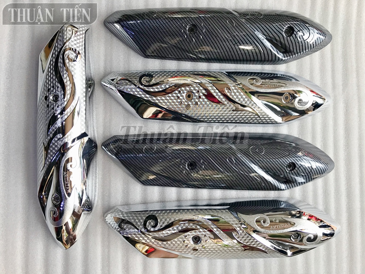 CHE PÔ VISION 2021 NHỰA XI VÀ CARBON - MẪU 2 CAO CẤP, HOA VĂN ĐẸP SẮC SẢO PHÙ HỢP CHO CẢ NAM VÀ NỮ