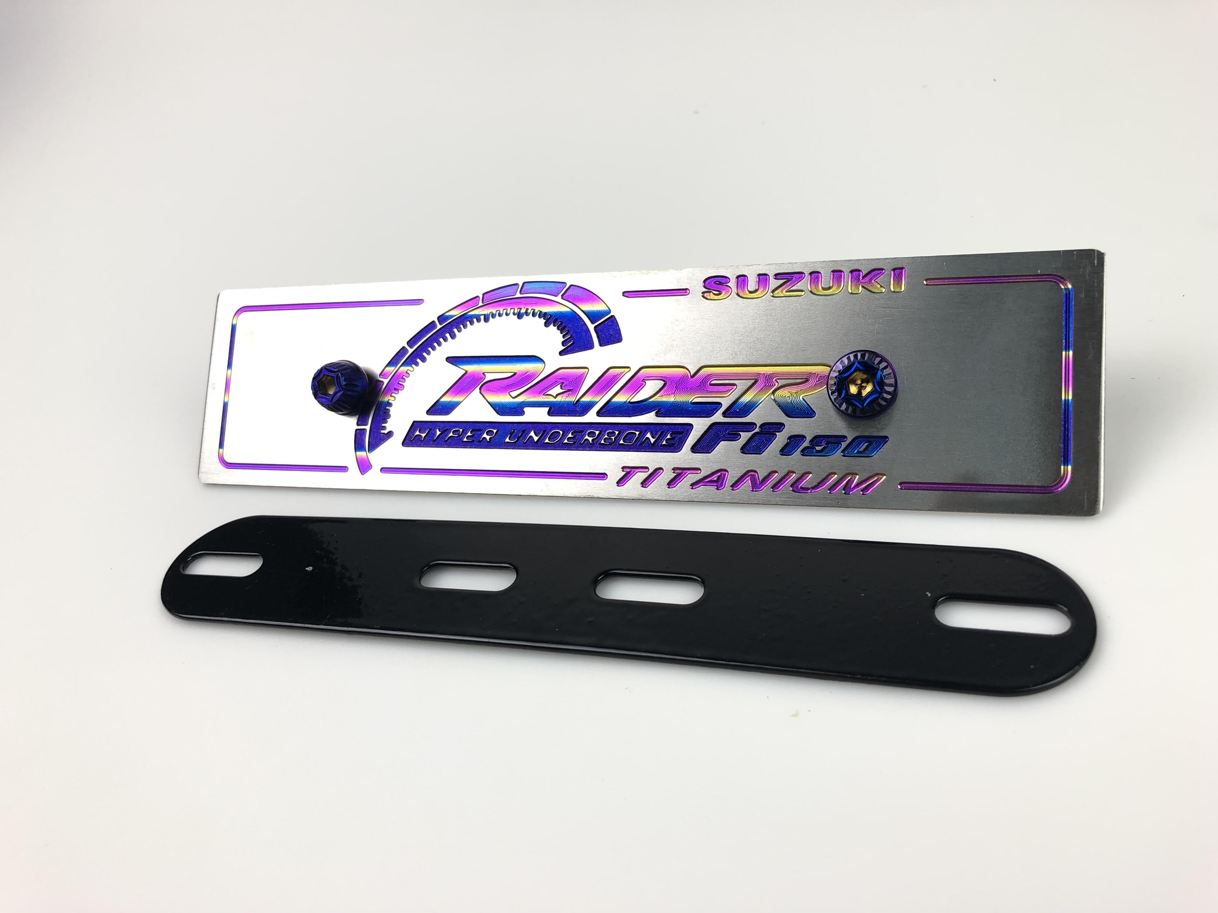 HÌNH THẬT Bảng Tên WAVE Titanium Cao Cấp Tặng Ốc Titan + Pass