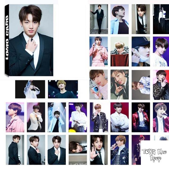 Hộp ảnh Lomo card Bangtan Boys JUNGKOOK MẪU 1 album ảnh idol thần tượng Hàn Quốc