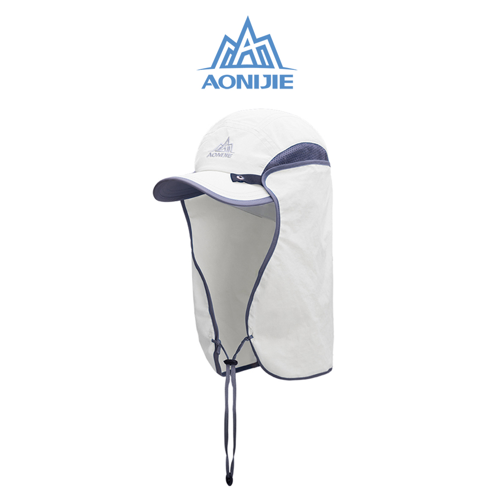Mũ, nón che gáy chống nắng, câu cá, chạy trail, trekking, dã ngoại, đạp xe aonijie e4089