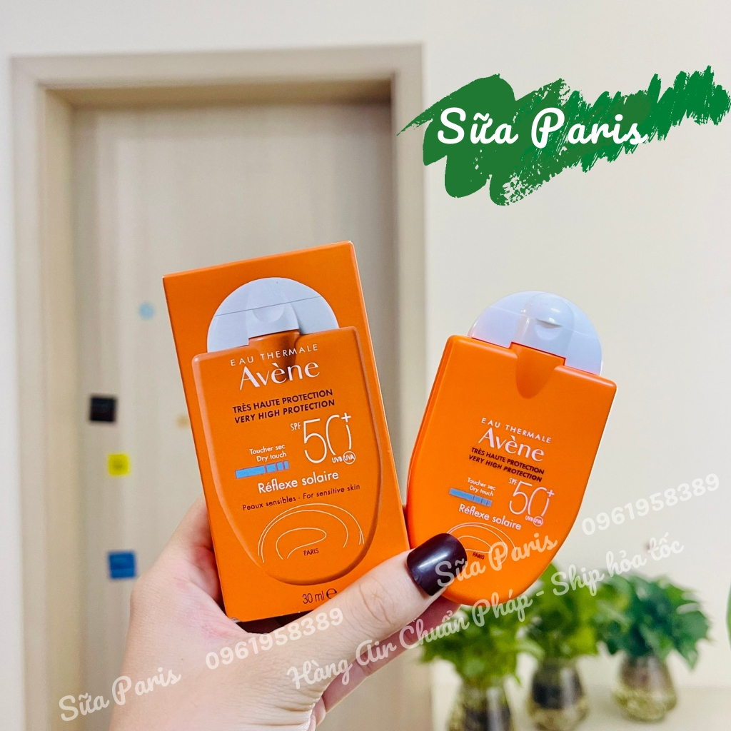 Kem chống nắng vật lý Avene Réflexe Solaire Spf 50+ Cho Da Nhạy Cảm 30ml, nội địa háp_Sữa Paris