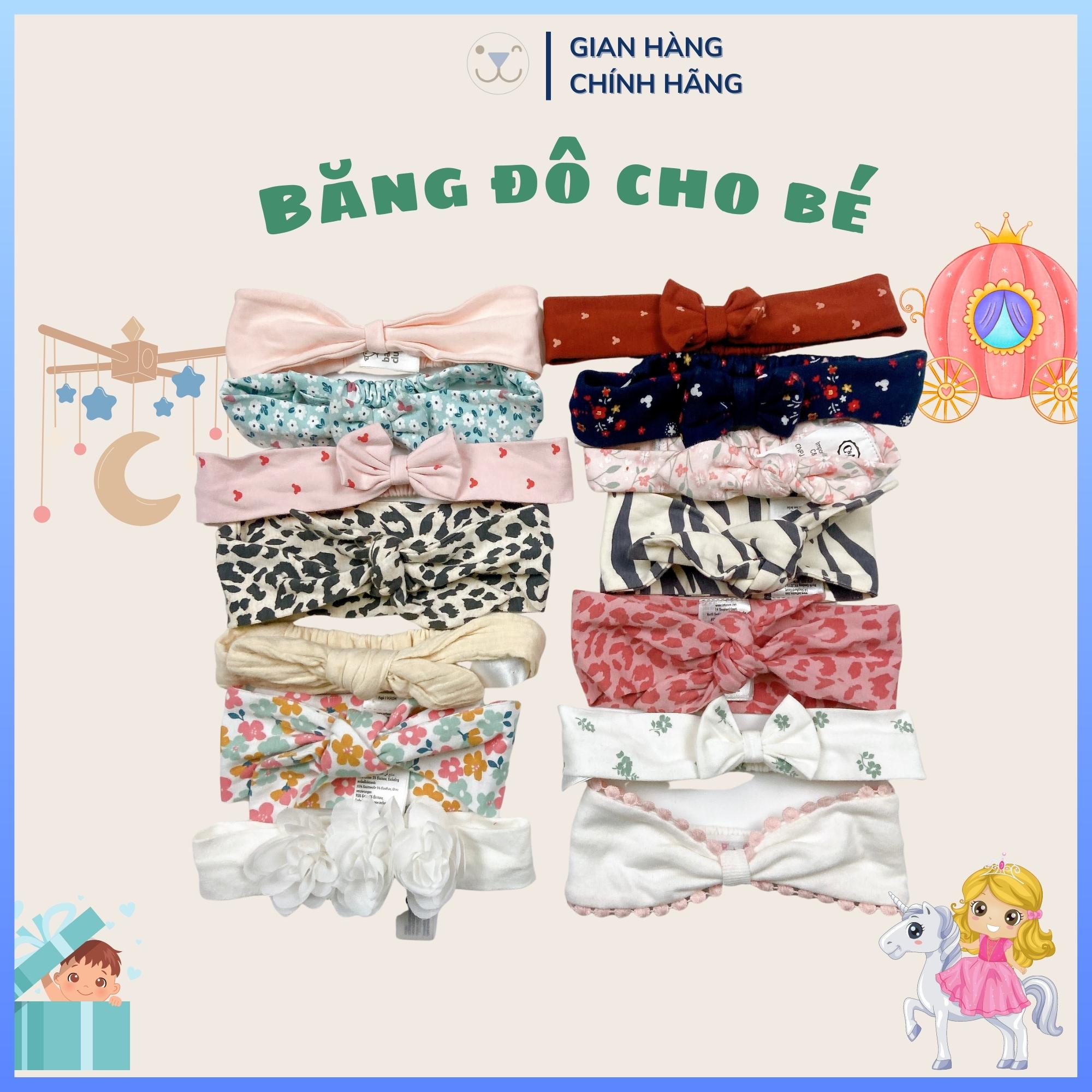 Băng đô nơ, khăn Tuban đội đầu Disney Baby xuất UK cho bé gái