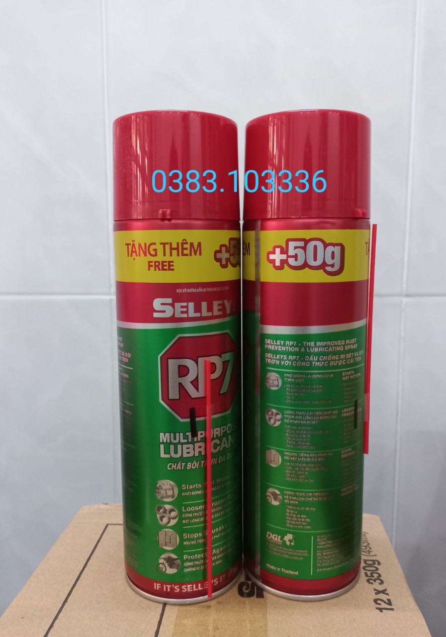 Chai xịt chống gỉ rp7 thái lan 300g+ tặng 50g | dầu xịt chống rỉ sét rp7