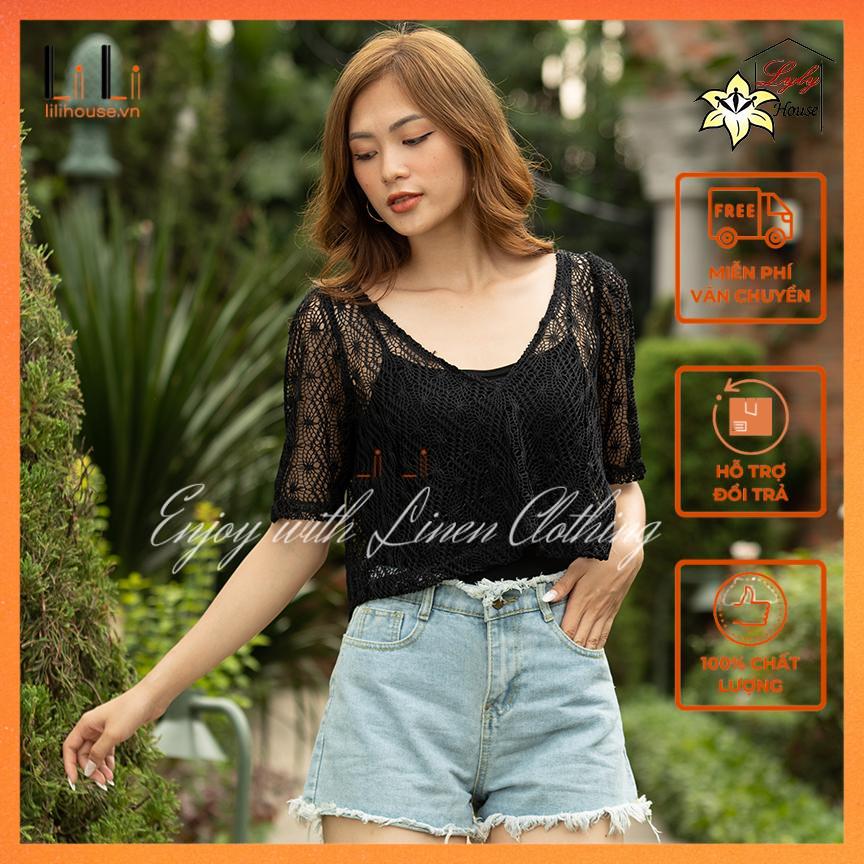 Áo Lưới Croptop Thiết Kế Năng Động Trẻ Trung