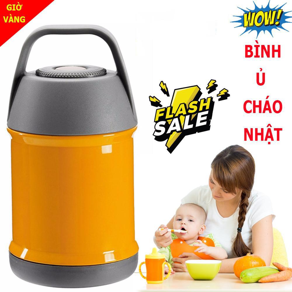 Bình Ủ Cháo Không Cần Nấu Thế Hệ Mới Hộp Đựng Cháo Cách Nhiệt , Bình Ủ Cháo Nhật Chất Liệu Inox 304 Không Rỉ , Cách Nhiệt Tốt Và Không Chịu Ảnh Hưởng Của Bất Kỳ Tác Động Nào Bên Ngoài Dòng Sản Phẩm Loại Xịn.