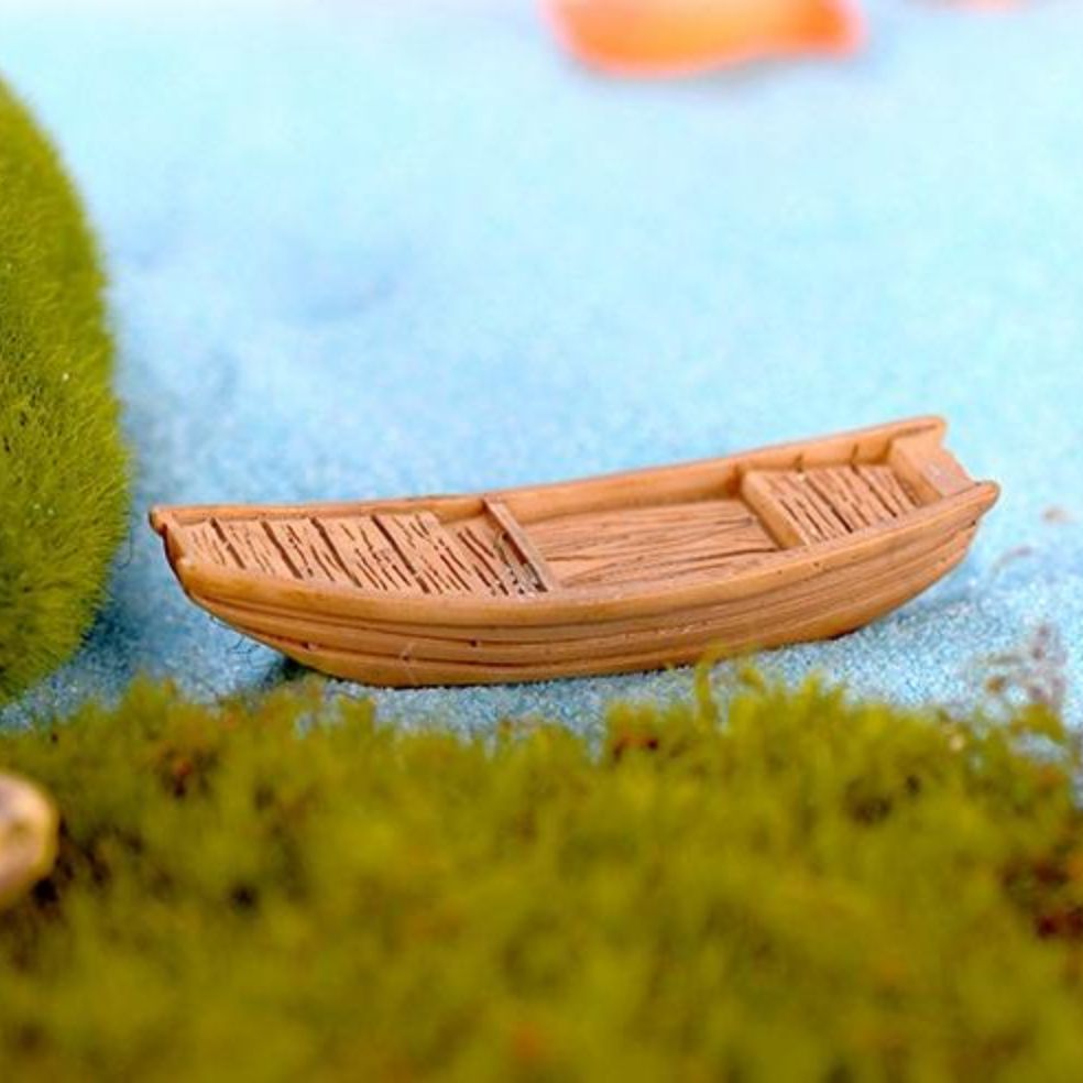 Thuyền mô hình mini, trang trí tiểu cảnh terrariums