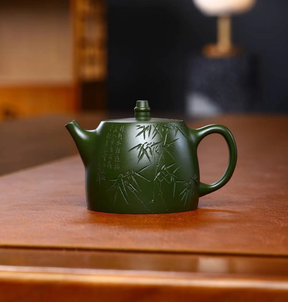 Ấm Tử Sa Nghi Hưng Hán Đạc Khắc Trúc 260 ml (Lục Nê) Giá 1,288,000 Đồng*Miễn phí vận chuyển