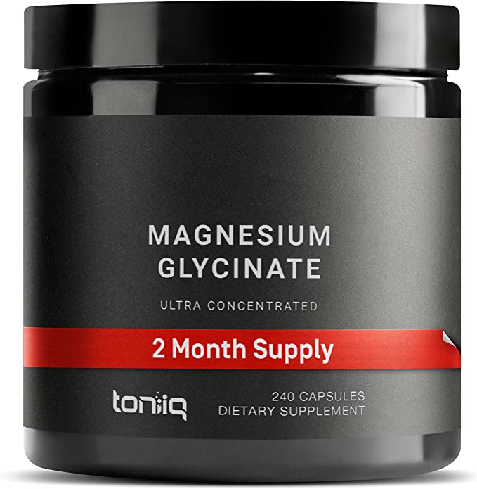 Toniiq Magnesium Glycinate 600mg - Viên uống bổ sung Magie giúp giảm stress