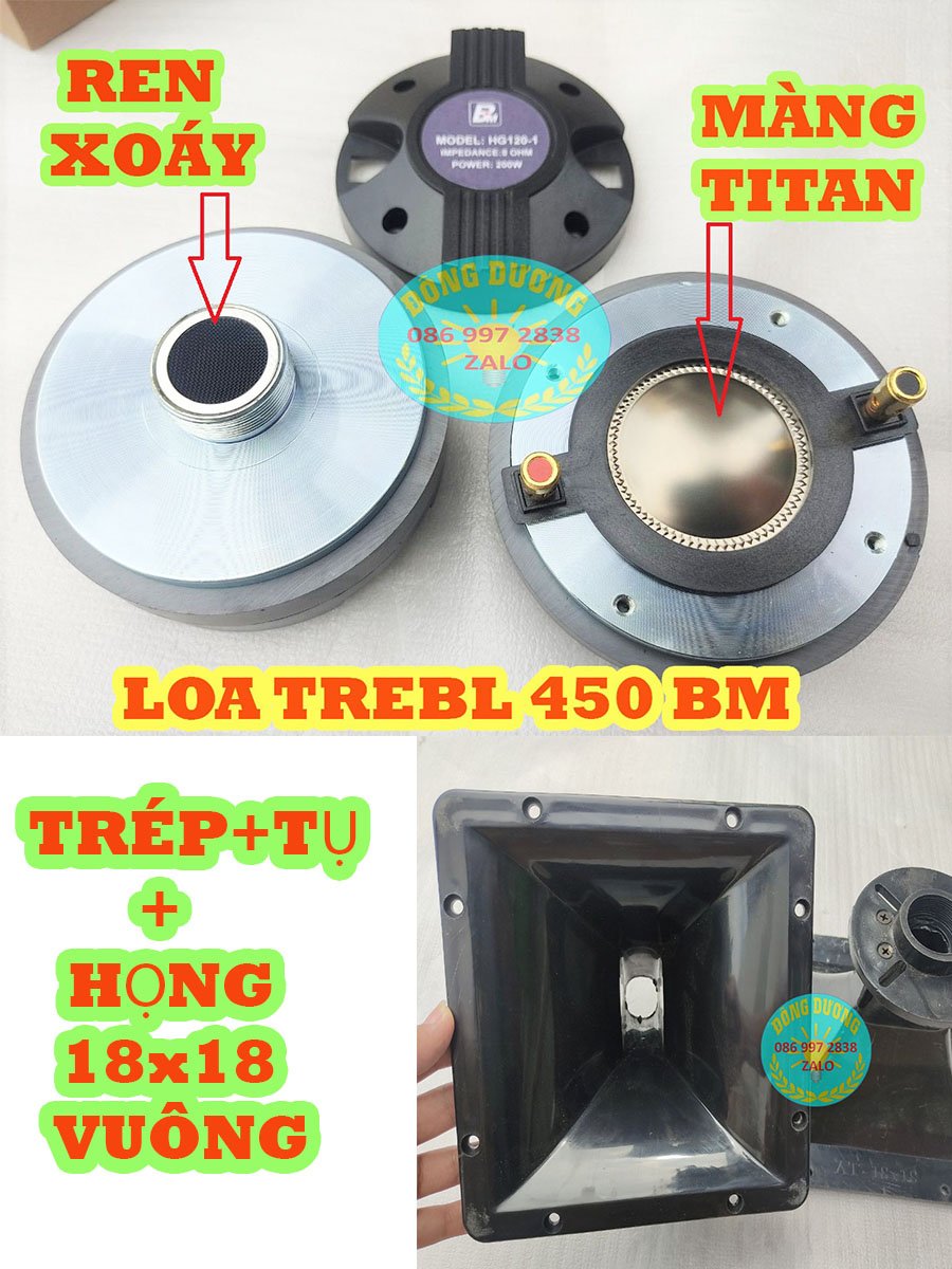 Loa treble kèn 450 bm ren xoáy - giá 1 đôi