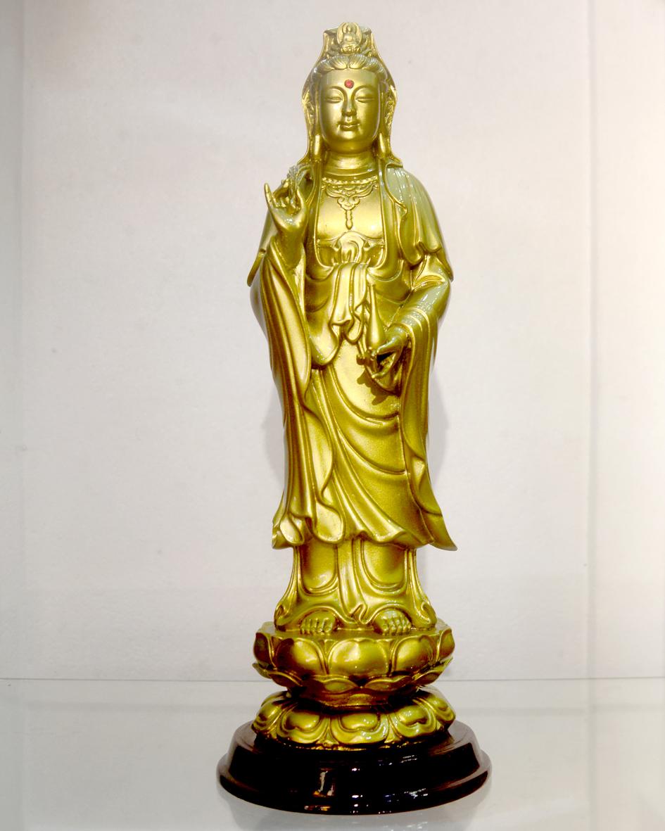 [HCM]Tượng Ngài Quan Thế Âm Bồ Tát đứng cao 26cm-Nhiều mẫu