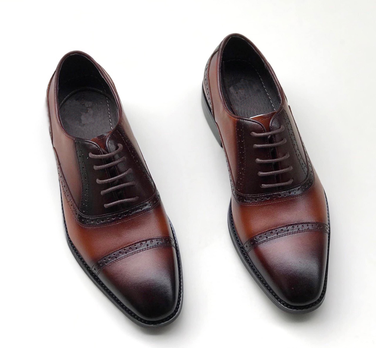 Giày tây nam oxford da bò thật bảo hành 12 tháng - Mã T48