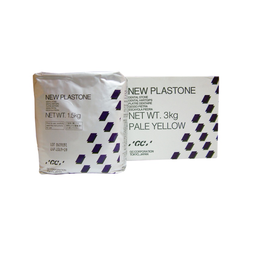 THẠCH CAO SIÊU CỨNG NEW PLASTONE II GC, 1 túi 1.5 kg (Vật tư nghành nha khoa) BHDN