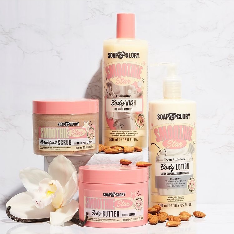 mẫu mới] Sữa dưỡng SOAP AND GLORY Smoothie Star Body Milk thể thấm sâu tạo  độ ẩm 500ml 