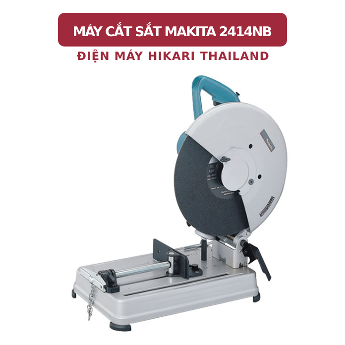 Máy cắt sắt makita 2414nb, made in thailand, 2200w, chiều dày lưỡi cắt 1,5 mm, dây đồng chịu nhiệt.