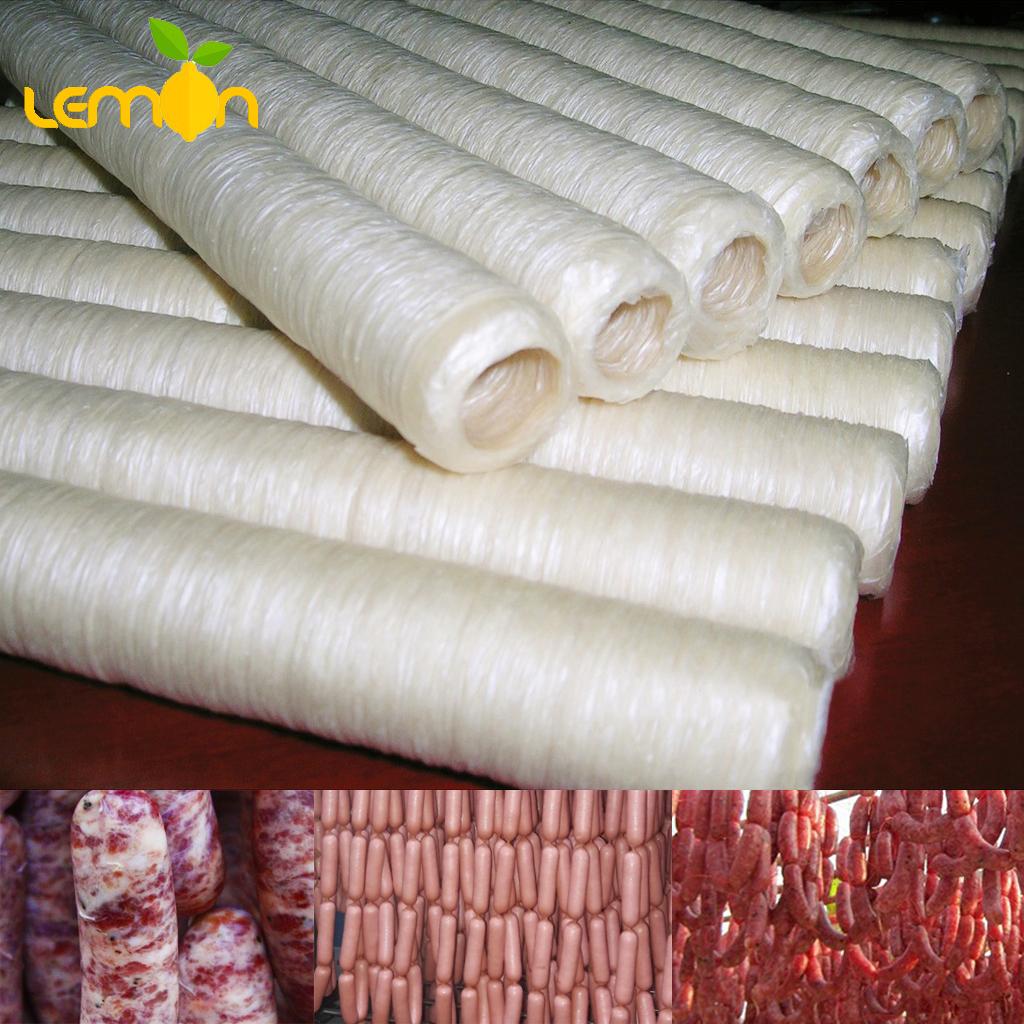  Combo 10 Vỏ collagen làm xúc xích lạp xưởng hàng Viscofan - Vó bọc xúc xích nhiều size 