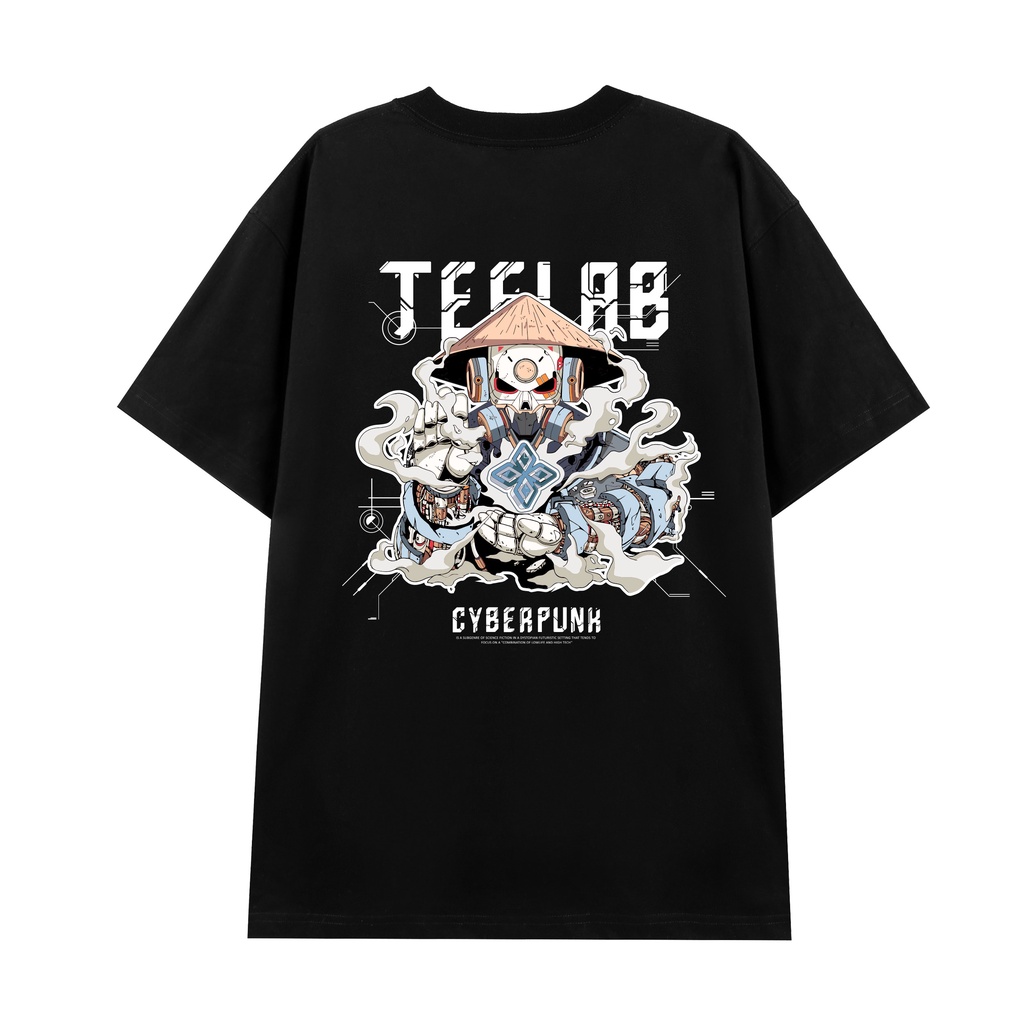 Luckáo thun local brand unisex teelab cyberpunk ts143