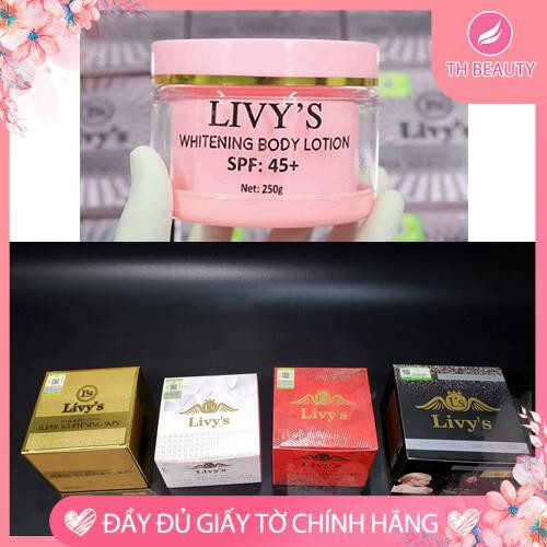 [Chính hãng] Kem Body Whitening Livy Thái Lan - Tinh chất dưỡng trắng da toàn thân (Nhiều màu)