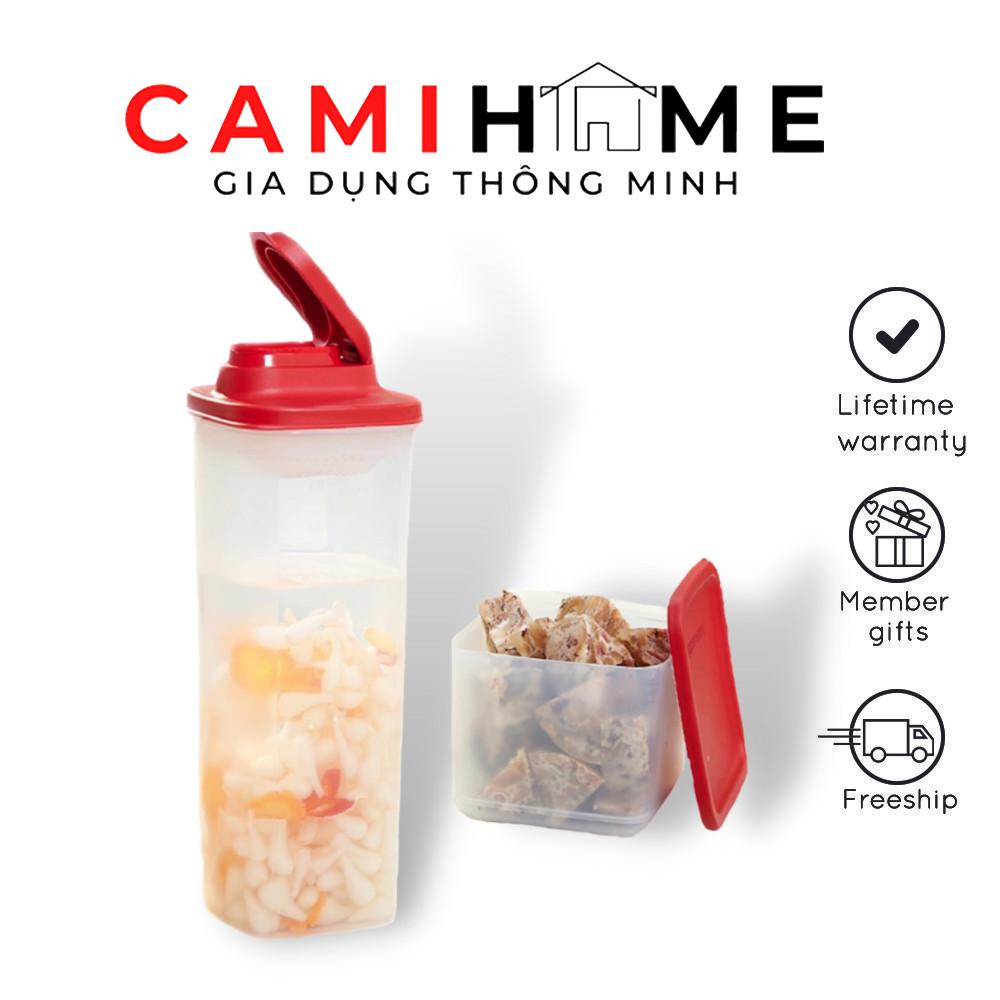 Bộ bình nước tasty gen ll set tupperware, bình nước 2l, hộp bảo quản thực phẩm 650ml