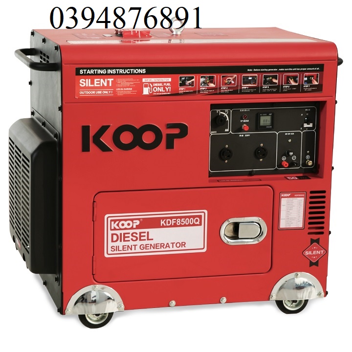Máy phát điện chạy dầu 6kw koop kdf8500q