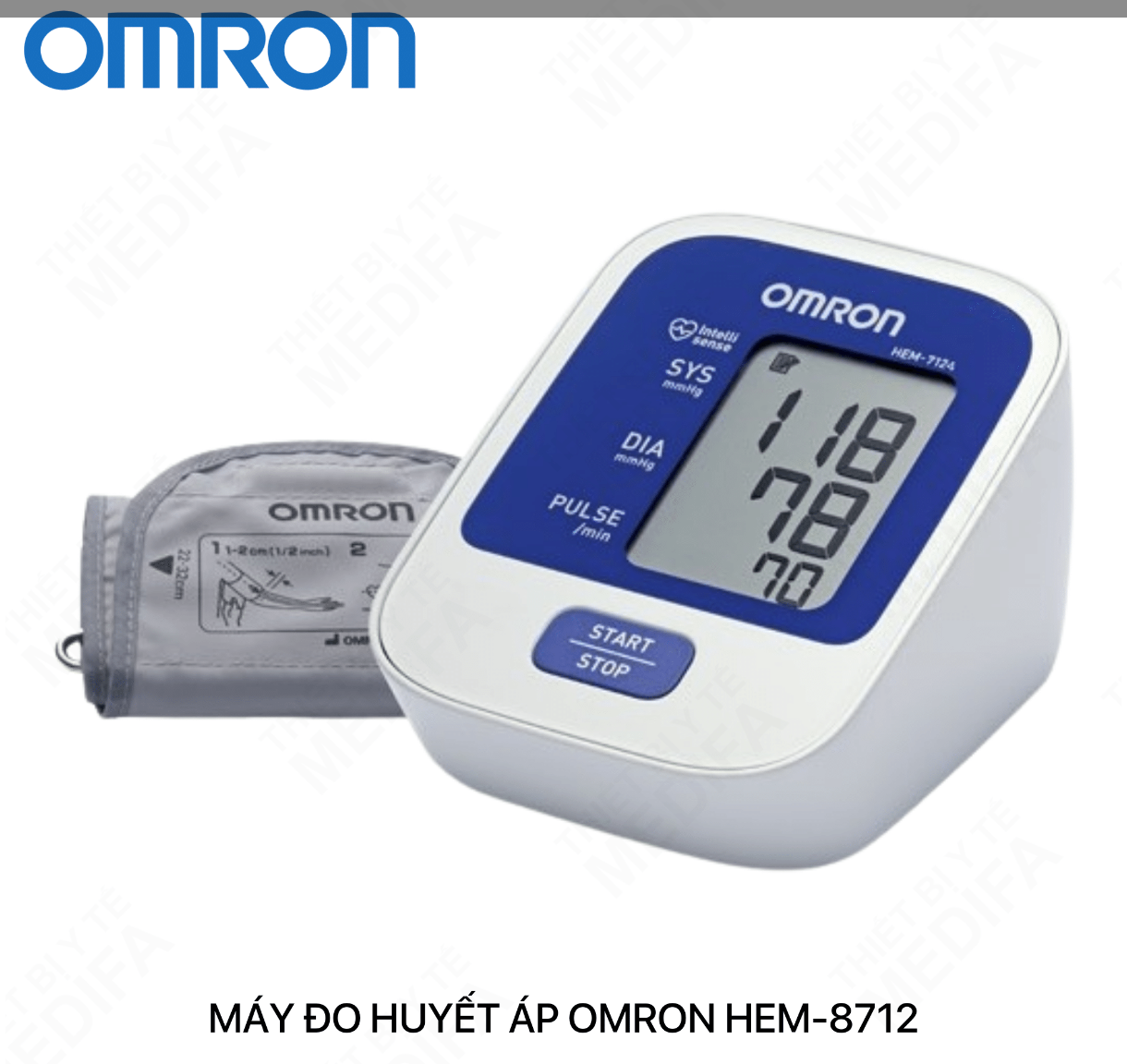 Máy đo huyết áp omron bắp tay tự động - omron hem 8712