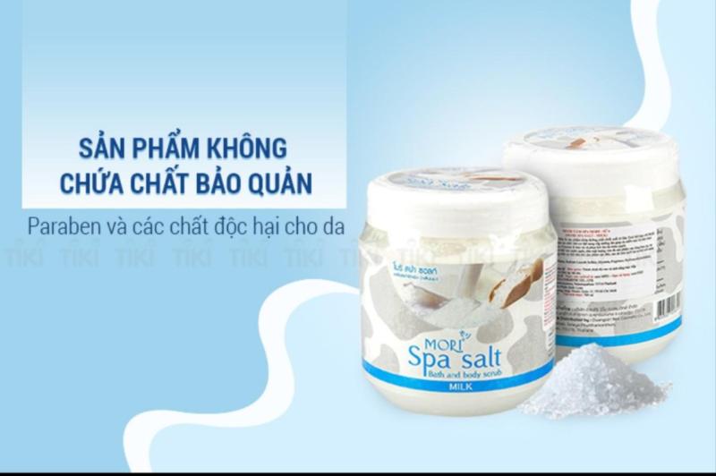 Muối tẩy tế bào chết mori spa salt hương sữa