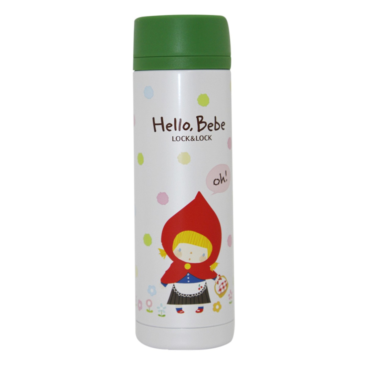 Bình Giữ Nhiệt Lock Hello Bebe Vivid Snowball 330ml