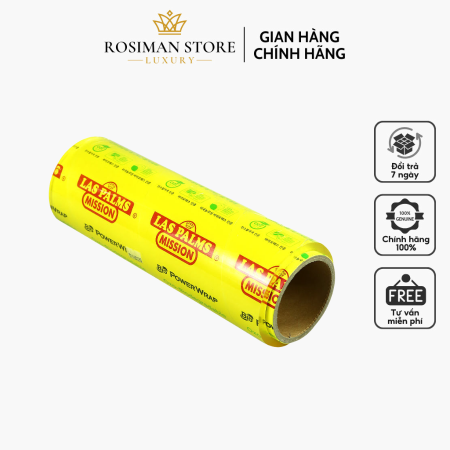 Màng Bọc TP Cuộn Lớn Las Palms 30x500mx10mic An Toàn Dễ Sử Dụng, Chất Lượng Giữ Tươi Thực Phẩm, Chống Bám Hơi Nước