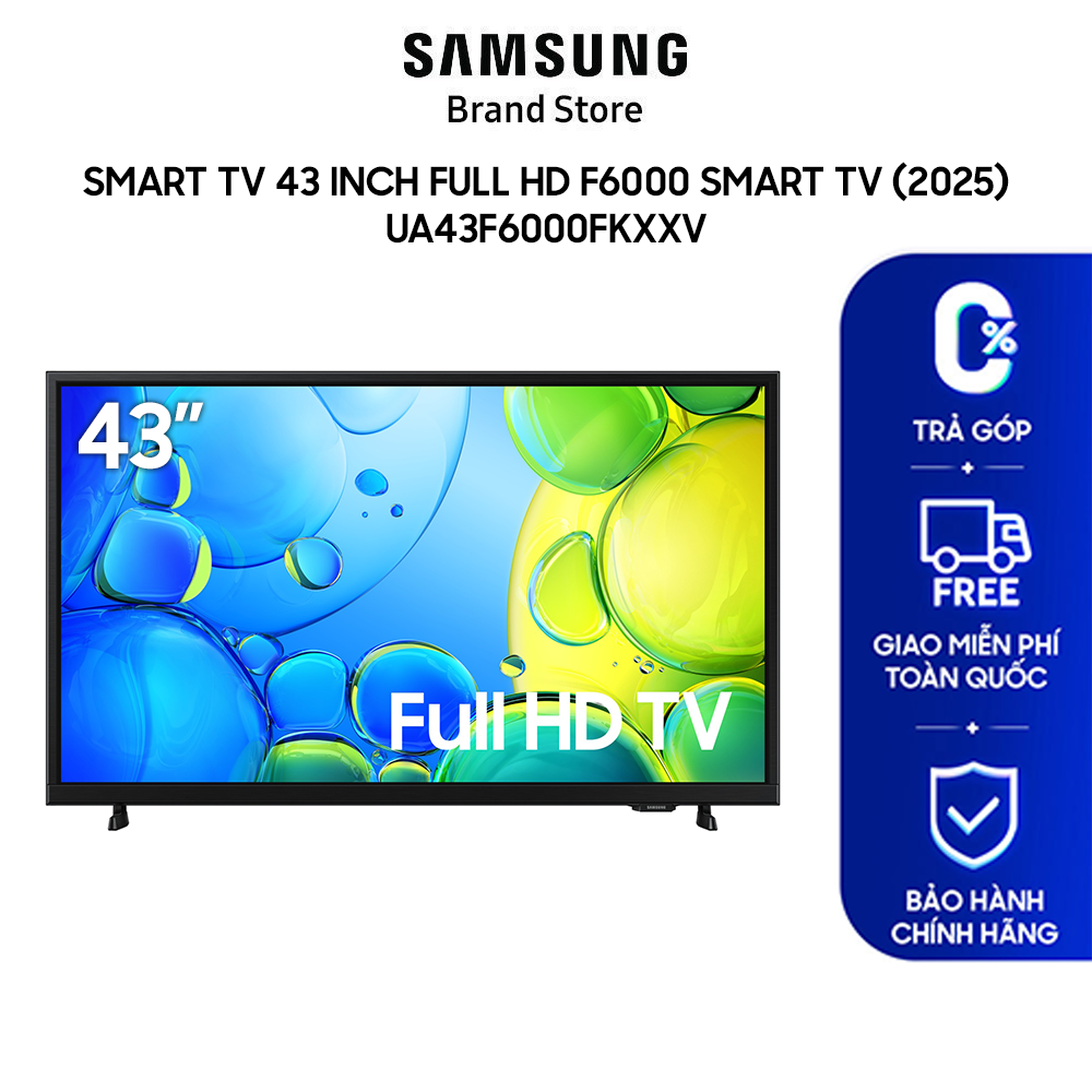 SAMSUNG TV 43 Inch Full HD F6000 Smart TV (2025)