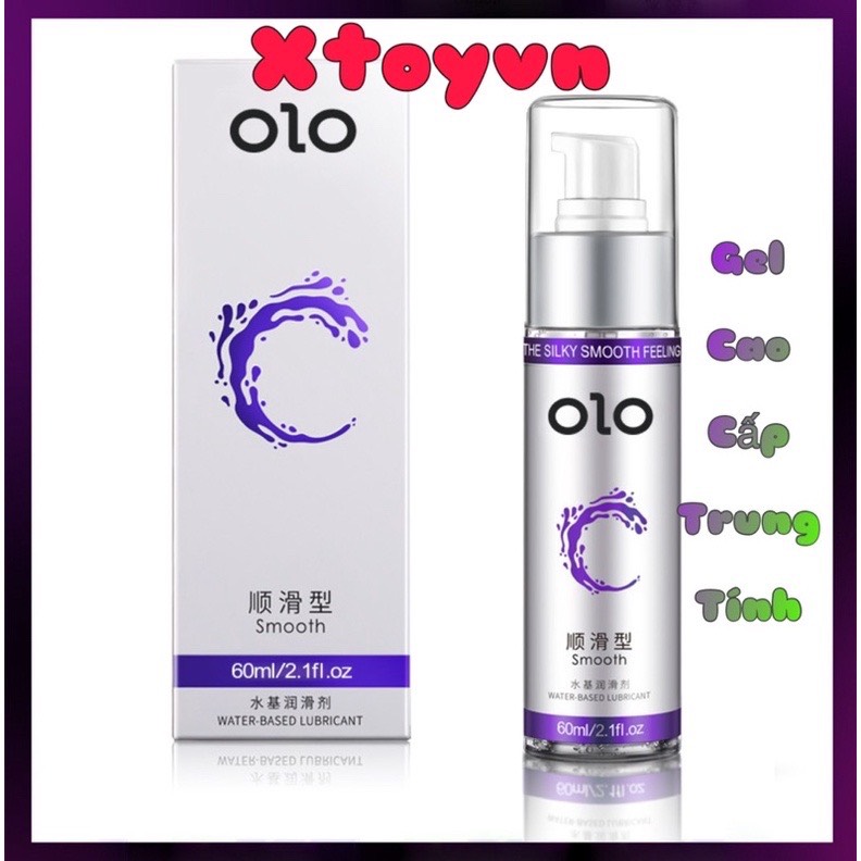 Gel bôi trơn olo smooth cao cấp trung tính 60ml - tăng khoái cảm