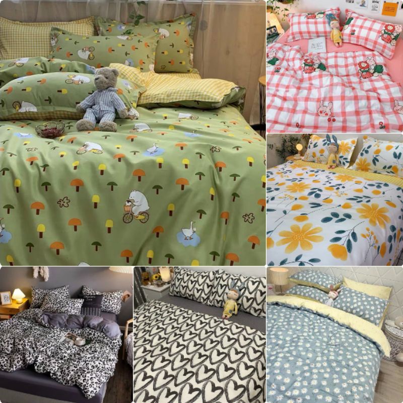 Bộ chăn ga gối Cotton Poly nhập khẩu mẫu mới về, đủ kích thước và mẫu mã tại TRANGBEDDING shop