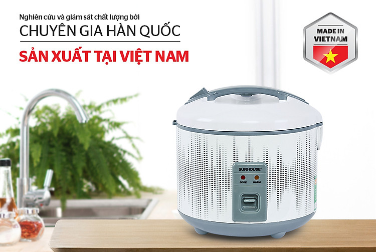 Nồi cơm điện sunhouse 1.8 lít shd8601 nồi cơm điện 1.8l sunhouse shd8601 nồi cơm nắp gài sunhouse shd 8601 1.8 lít nồi cơm nắp gài sunhouse 1.8 lít
