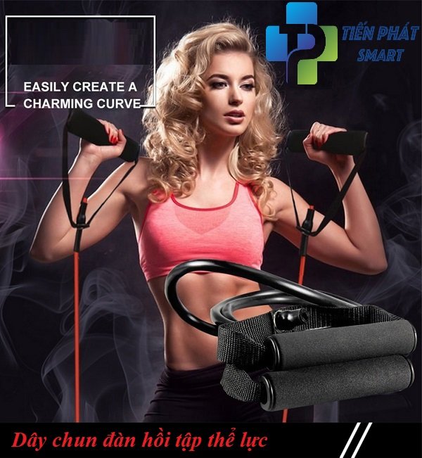 Dây Đàn Hồi Kháng Lực Trơn Dây Kéo Đàn Hồi Tập Thể Lực Resistance Band Hàng Chính Hãng Cao Cấp Tienphatsmart