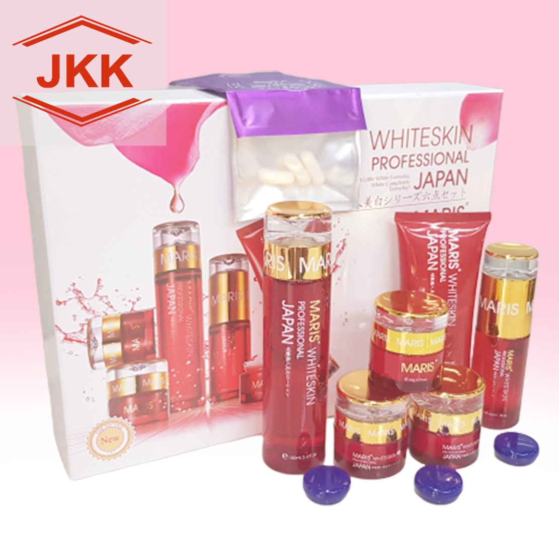 Mỹ phẩm maris sạch nám, tàn nhang, dưỡng trắng da cao cấp Nhật Bản 6in1, kem nám maris - Bộ mỹ phẩm trắng da Maris 6in1