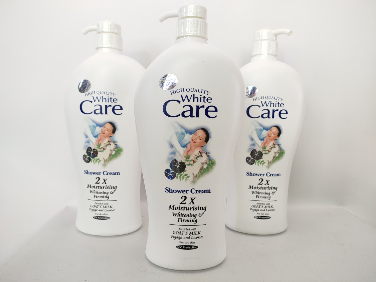 Sữa tắm dê white care 2x 1200ml - malaysia hàng chuẩn