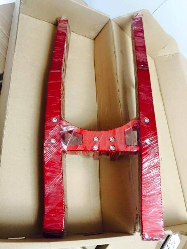 GẮP CNC CHO EXCITER150 (X1R) MÀU ĐỎ + CAM + BẠC + XÁM