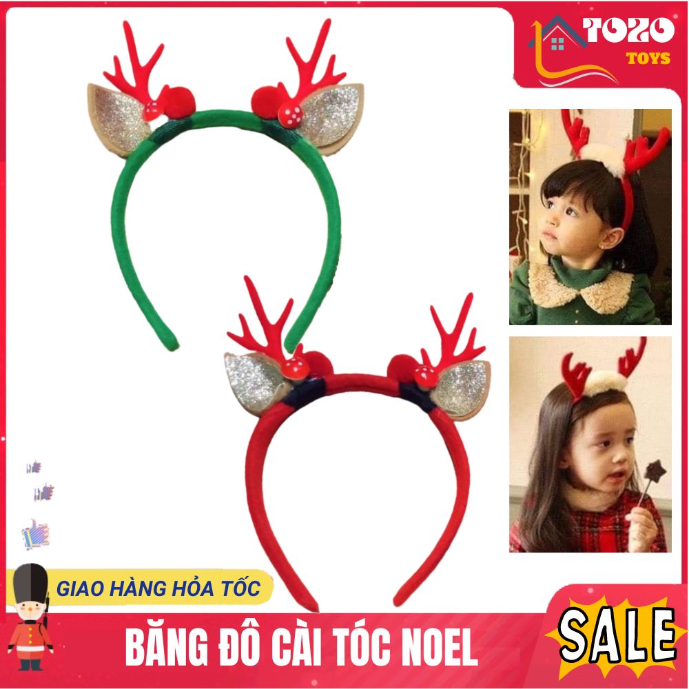 Băng đô cài tóc noel sừng tuần lộc dễ thương - băng đô tuần lộc hóa trang giáng sinh - phụ kiện thời trang tuyệt vời cho cả gia đình