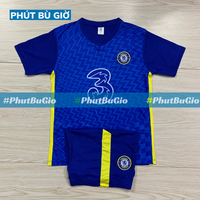Bộ Quần Áo Đá Banh Trẻ Em CHELSEA Mẫu Mới Mùa 2021 - Phút Bù Giờ Sport