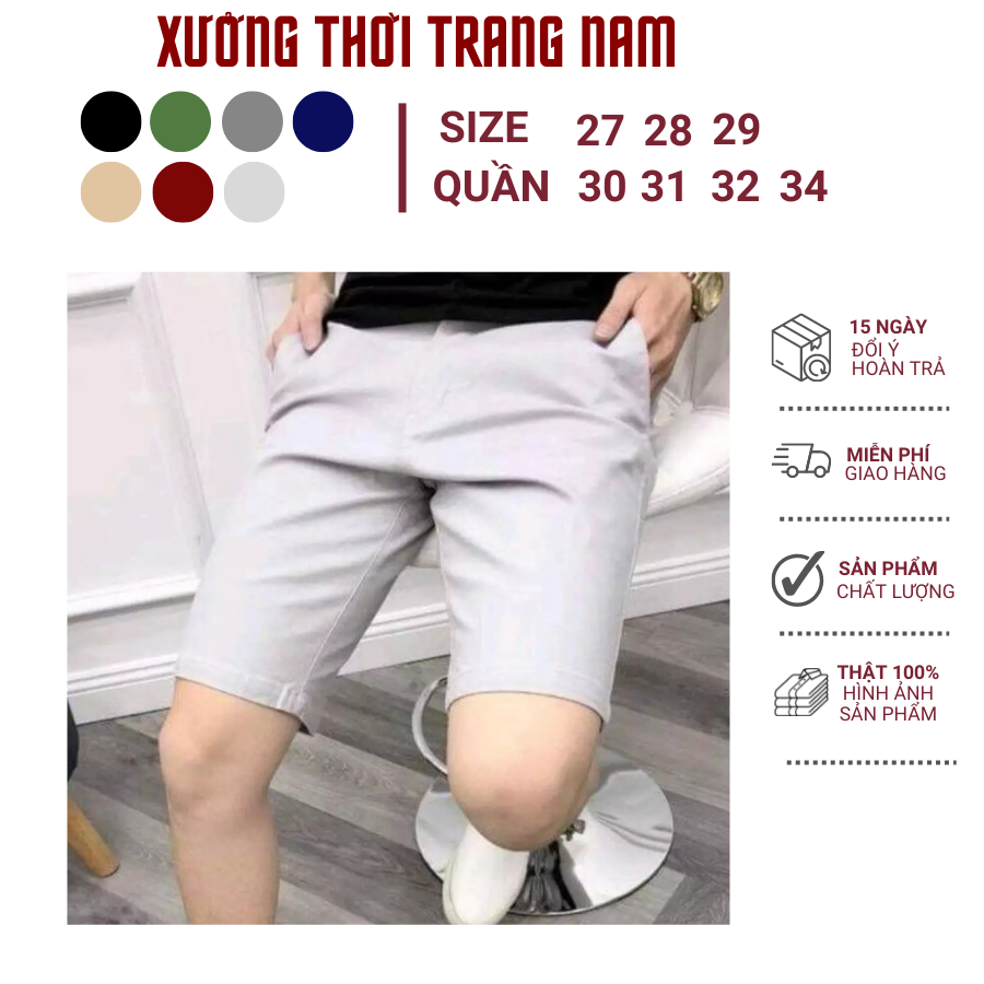 HCM Quần Short Nam Tây Âu NAM co giãn from ôm HÀN QUỐC chuẩn men TS02