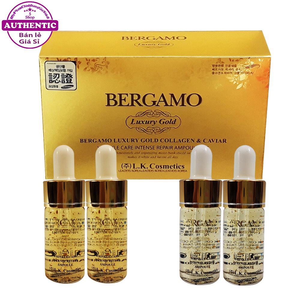 Serum BERGAMO VÀNG Giảm Thâm Nám Giảm Mụn Mềm Mịn Da KOREA
